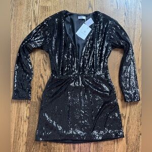 BNWT Anine Bing sequinned dress. With pockets! Medium.